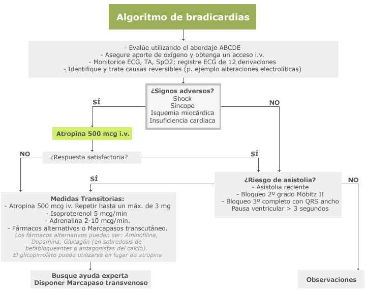 Algoritmo de las bradicardias